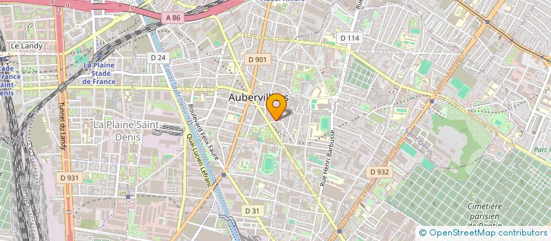 localisation de l'entreprise ENTRETIEN DU BATI ANCIEN à AUBERVILLIERS