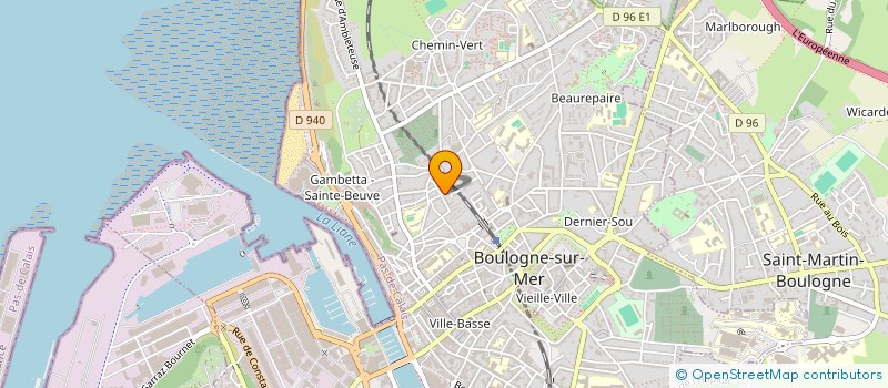 localisation de l'entreprise ENTRETIEN DU BATIMENT à BOULOGNE-SUR-MER