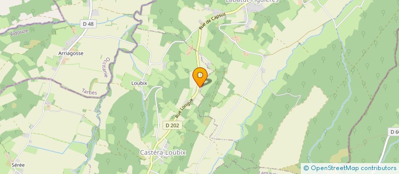 localisation de l'entreprise ENTRETIEN ESPACES HERBEUX GRENET à CASTERA-LOUBIX