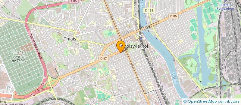 localisation de l'entreprise ENTRETIEN ET SERVICE à CHOISY-LE-ROI