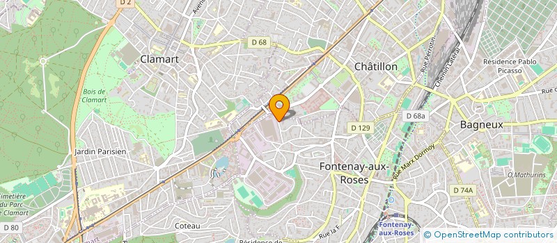 localisation de l'entreprise ENTRETIEN GENERAL SERVICE à FONTENAY-AUX-ROSES