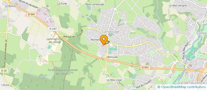 localisation de l'entreprise ENTRETIEN GESTION SERVICES à LIMOGES