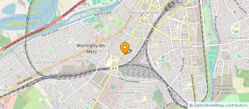 localisation de l'entreprise ENTRETIEN LOCAUX COMMERCIAUX INDUSTRIELS  METZ