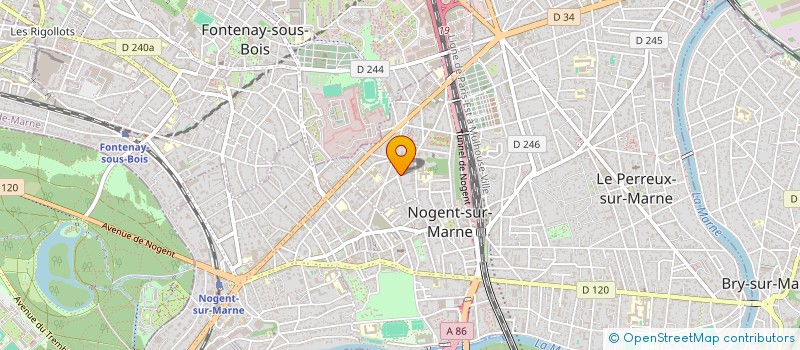 localisation de l'entreprise ENTRETIEN MAINTENANCE BATIMEMT  NOGENT-SUR-MARNE