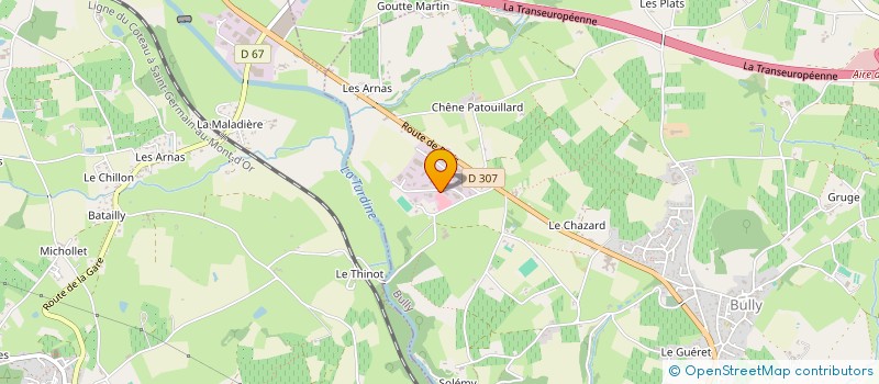 localisation de l'entreprise ENTRETIEN MAINTENANCE DEPANNAGE BEAUJOLAIS à CHATILLON