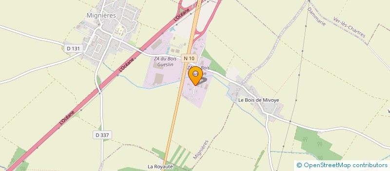 localisation de l'entreprise ENTRETIEN MAINTENANCE DEPANNAGE DES ENERGIES RENOUVELABLES à MIGNIERES