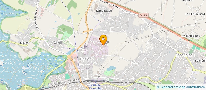 localisation de l'entreprise ENTRETIEN NETTOYAGE SERVICE ATLANTIQUE à LA BAULE-ESCOUBLAC