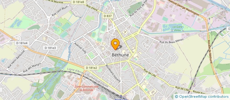localisation de l'entreprise ENTRETIEN REPARATIONS IMMOBILIER COQUEL à BETHUNE