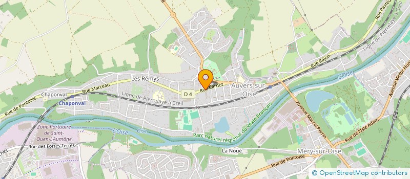 localisation de l'entreprise ENTRETIEN REVIS REPARAT OUVRAGES SERRURE à AUVERS-SUR-OISE