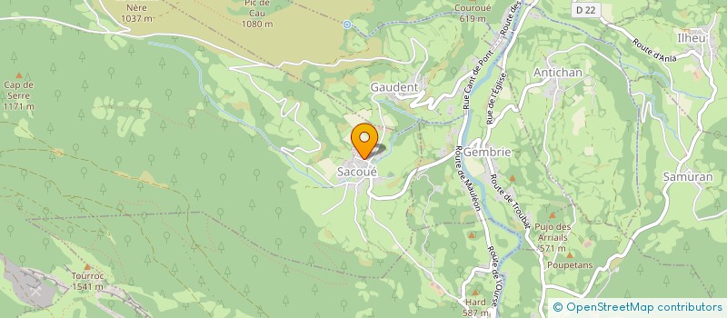 localisation de l'entreprise ENTRETIEN RURAL SUBRA  SACOUE