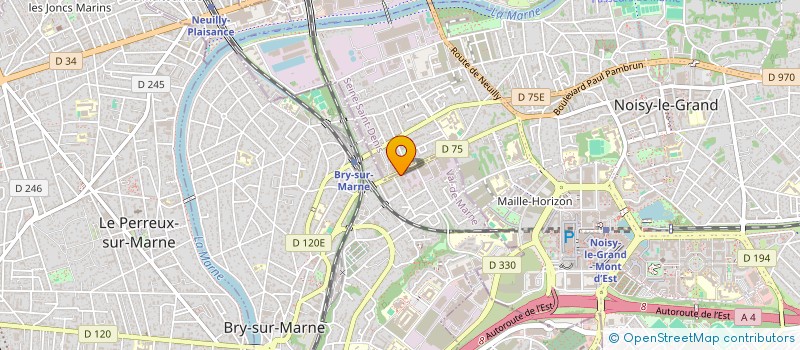 localisation de l'entreprise ENTRETIEN SERVICE à BRY-SUR-MARNE