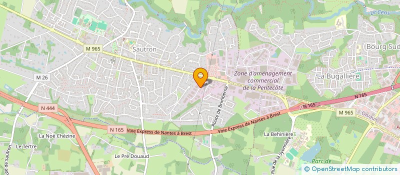 localisation de l'entreprise ENTRETIEN SERVICE IMPRIMERIE à SAUTRON