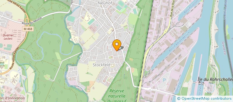 localisation de l'entreprise ENTRETIEN TOITURES & FACADES à STRASBOURG