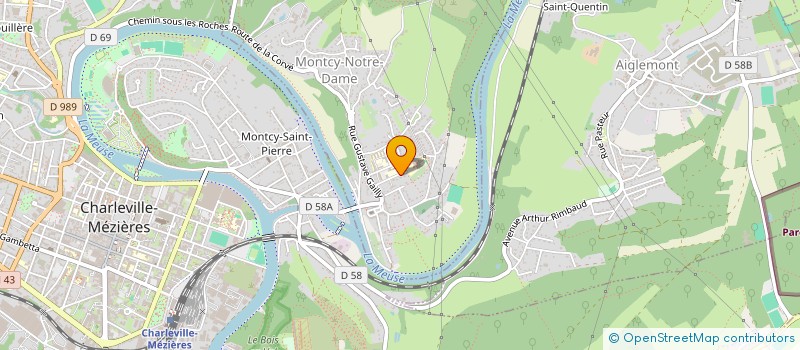 localisation de l'entreprise ENTRETOISE  MONTCY-NOTRE-DAME