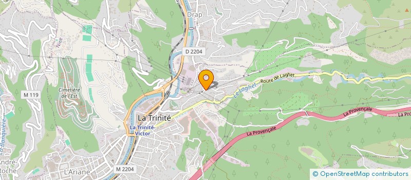localisation de l'entreprise ENTRETOISE AZUR 06 à NICE
