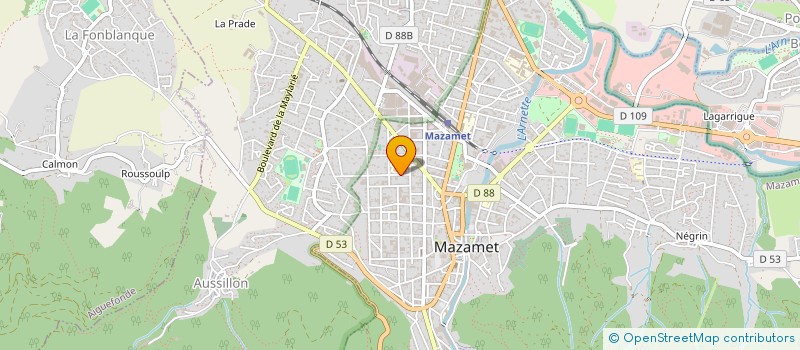 localisation de l'entreprise ENTRETOISE ET BOIS  MAZAMET