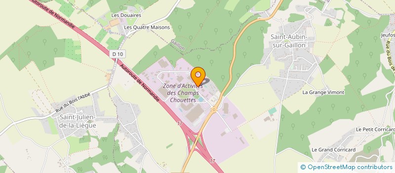 localisation de l'entreprise ENTREVOIES à SAINT-AUBIN-SUR-GAILLON