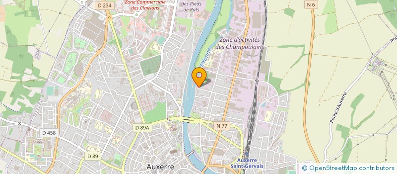 localisation de l'entreprise ENTREVUES à AUXERRE