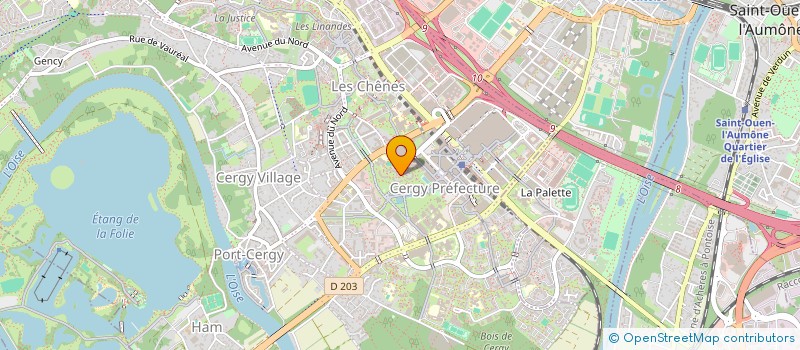 localisation de l'entreprise ENTREZ DANS LA DANSE  CERGY