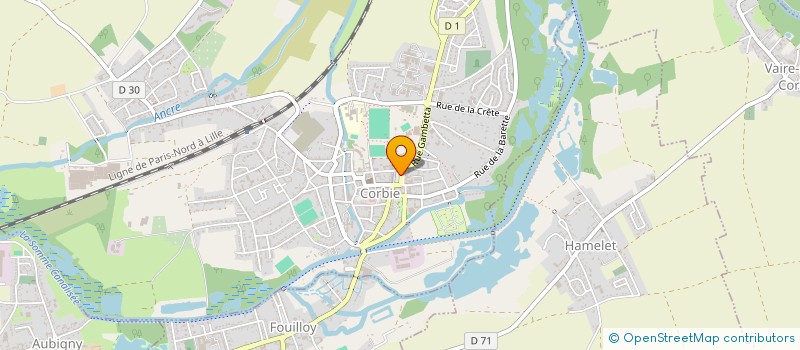 localisation de l'entreprise ENTREZ DANS LE LIVRE à CORBIE