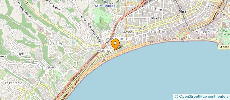 localisation de l'entreprise ENTROPIOS à NICE