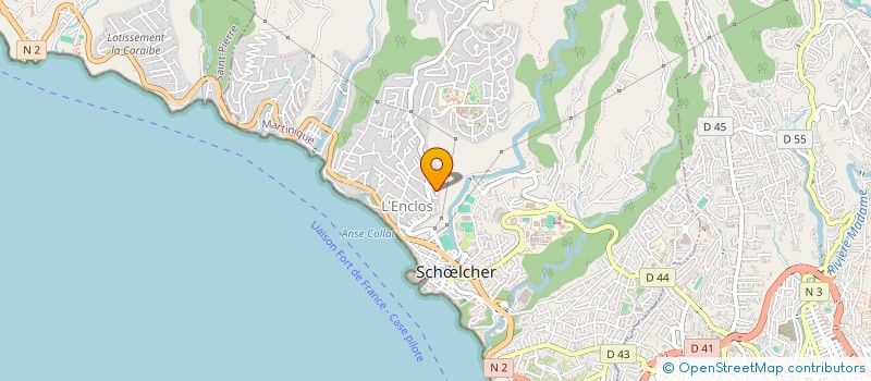 localisation de l'entreprise ENTRP GENER TRAVAUX BATIMENT  SCHOELCHER