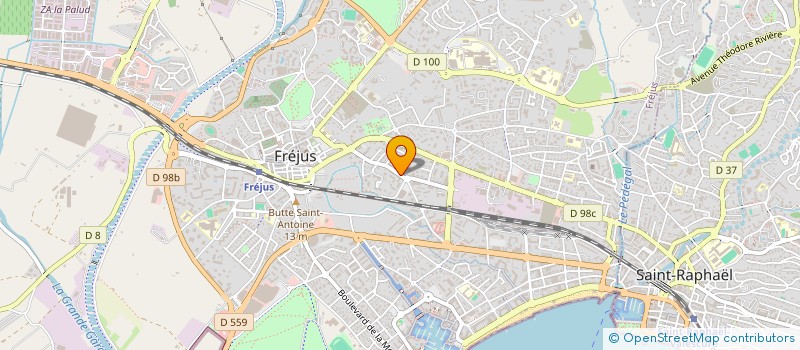 localisation de l'entreprise ENTRPRISE MACONNERIE GEN ET PISCINES à FREJUS