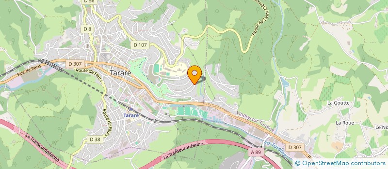 localisation de l'entreprise ENTRPRISE PERRIN ET FILS  TARARE