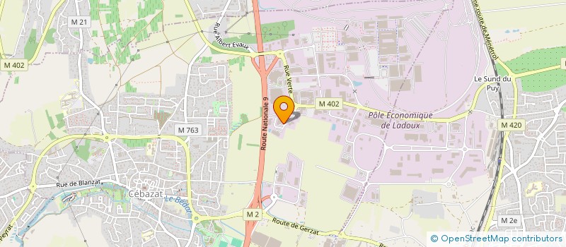 localisation de l'entreprise ENVALOR  CEBAZAT