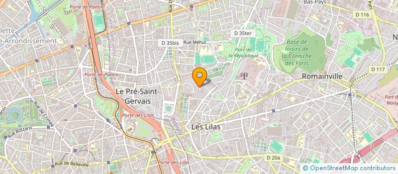localisation de l'entreprise ENVELOPE à PANTIN