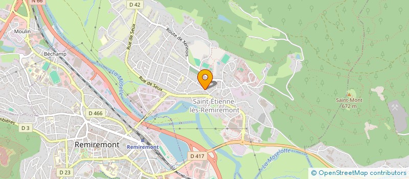 localisation de l'entreprise ENVELOPPE DU BATIMENT INDUTRIEL ET COMMERCIAL à SAINT-ETIENNE-LES-REMIREMONT