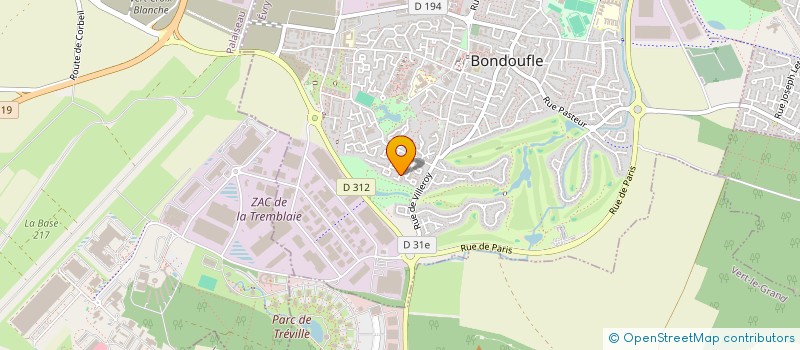 localisation de l'entreprise ENVENEO CONSEIL à BONDOUFLE