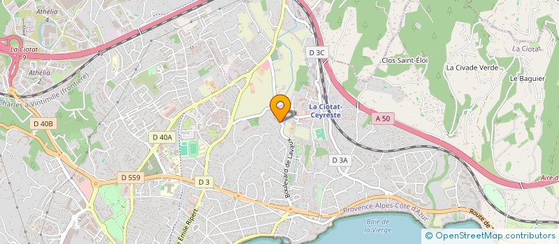 localisation de l'entreprise ENVEO INGENIERIE à LA CIOTAT