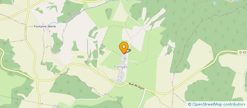 localisation de l'entreprise ENVERGURE  PANGES