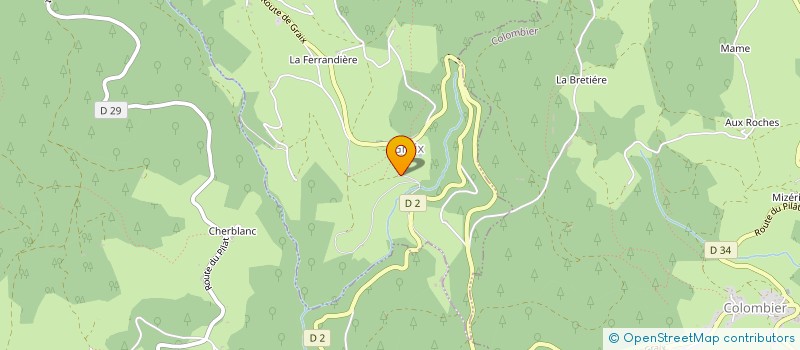 localisation de l'entreprise ENVERGURE  LA VERSANNE