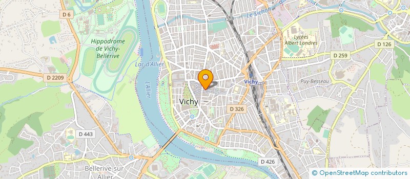 localisation de l'entreprise ENVERGURE à VICHY