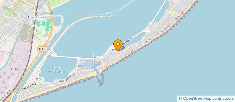 localisation de l'entreprise ENVERGURE à FRONTIGNAN