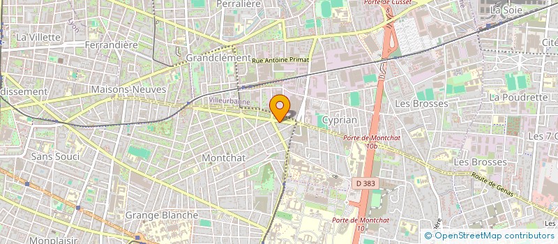 localisation de l'entreprise ENVERGURE BE à LYON