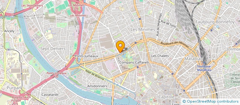 localisation de l'entreprise ENVERGURE GESTION à TOULOUSE