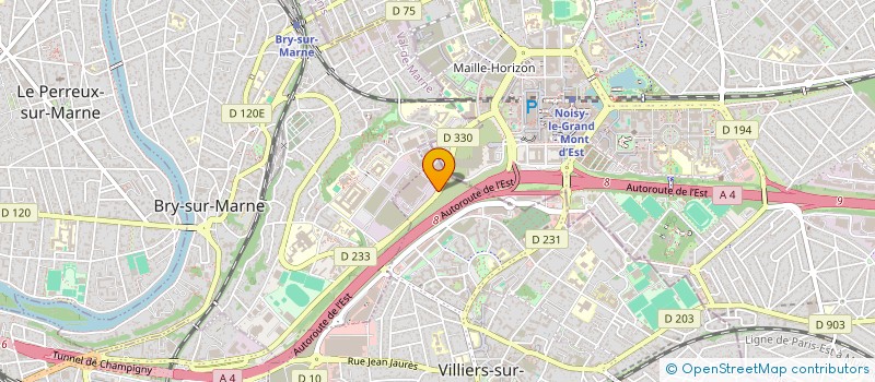 localisation de l'entreprise ENVERGURE INGENIERIE  VILLIERS-SUR-MARNE