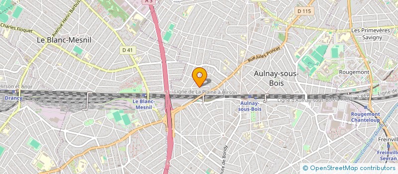 localisation de l'entreprise ENVERGURE INVEST à AULNAY-SOUS-BOIS