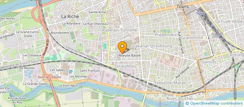 localisation de l'entreprise ENVERGURE JUMELAGE ET PARTENARIAT à TOURS