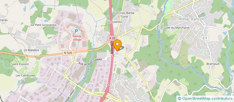 localisation de l'entreprise ENVI BATI à COUZEIX