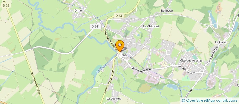 localisation de l'entreprise ENVIDETIK  EPINAC