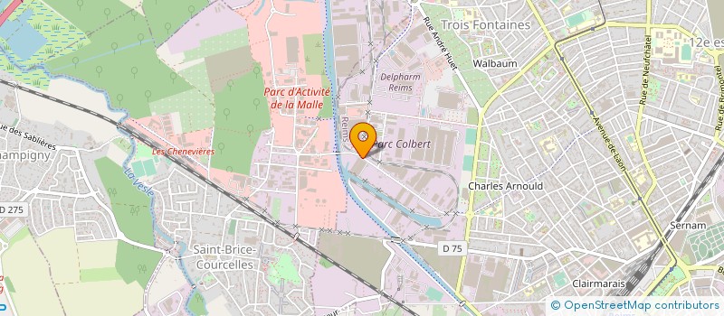 localisation de l'entreprise ENVIE 2 E CHAMPAGNE ARDENNE  REIMS