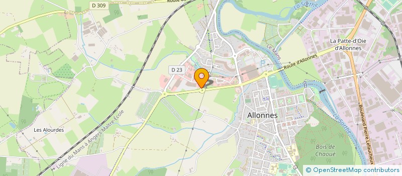 localisation de l'entreprise ENVIE 2E MAINE  ALLONNES