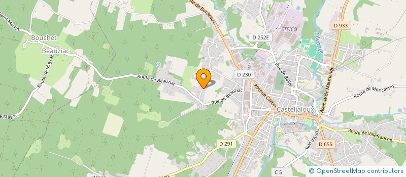 localisation de l'entreprise ENVIE  CASTELJALOUX