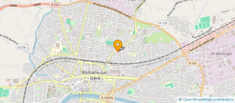 localisation de l'entreprise ENVIE BOIS  ROMANS-SUR-ISERE