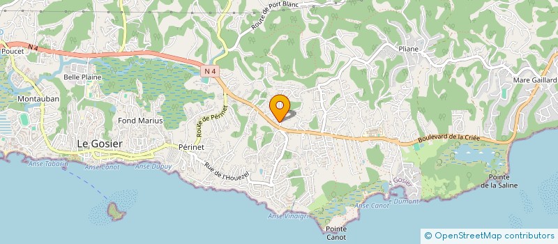 localisation de l'entreprise ENVIE D'AILES  LE GOSIER