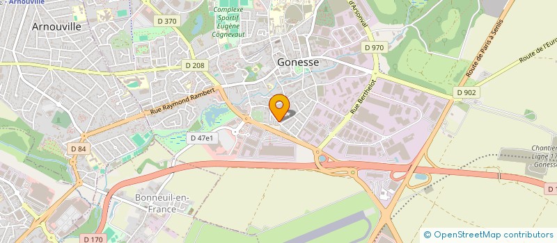 localisation de l'entreprise ENVIE D'AILLEURS  GONESSE